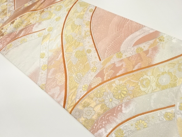 JAPANESE FUKURO OBI / WOVEN KIKU